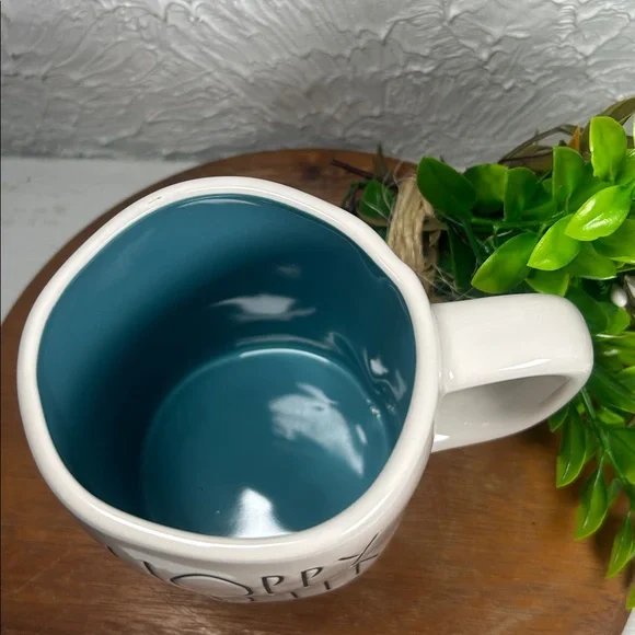 Rae Dunn Hoppy Easter Mug with Bunny White Blue 18 Oz Easter Drink Large Mug - Picture 12 of 12